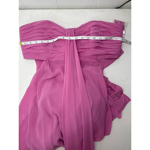 Strapless Empire Waist Chiffon Gown in Orchid Pink
Dessy Collection - Picture 9 of 10